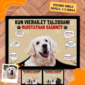 Personoitu ovimatto ilahduttaa kotiovellasi!