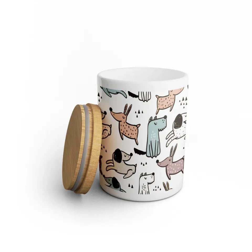 Koiran herkkukippo omalla koirahahmolla ja tekstillä – hauska lahjaidea!