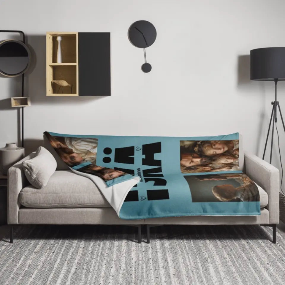 Päiväuniviltti papalle omilla kuvilla – lämmin lahja isänpäiväksi