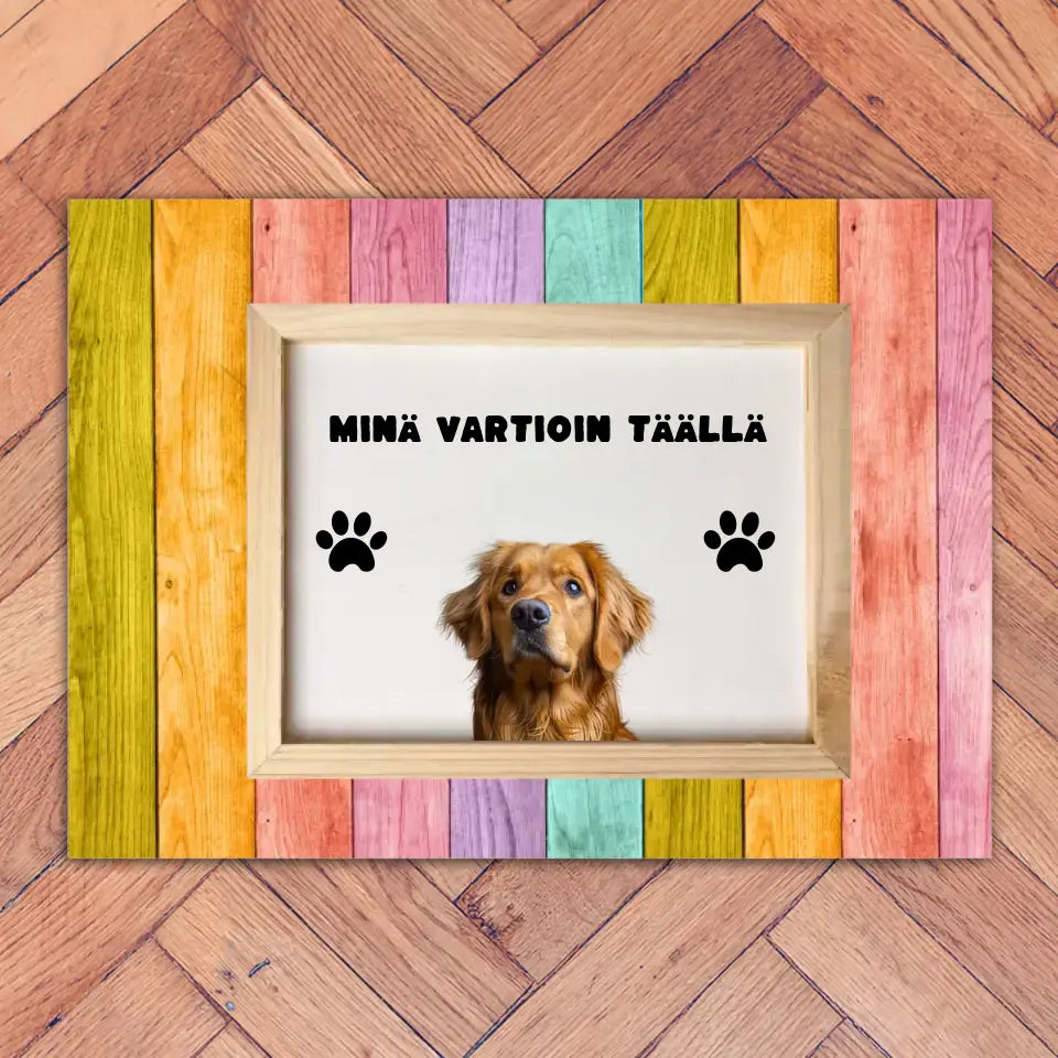 Värikäs ovimatto omalla lemmikin kuvalla – hauska ja personoitava lahja