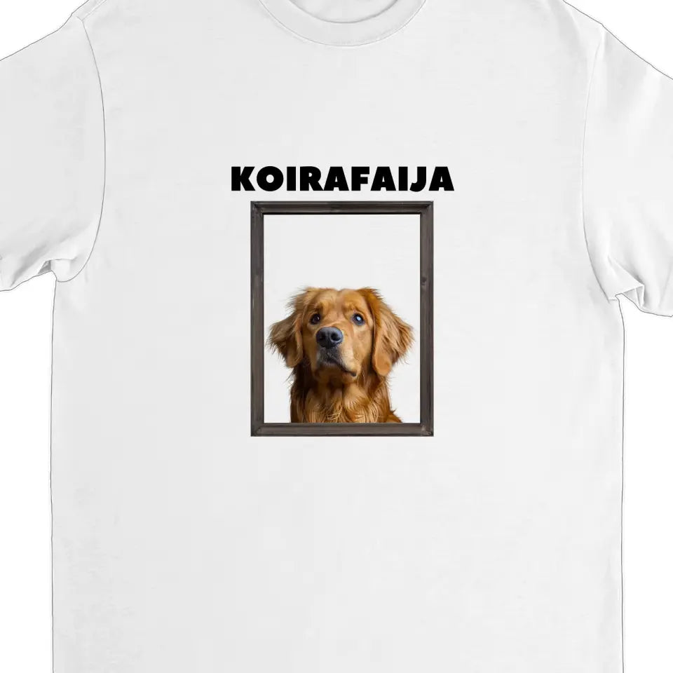 Hauska t-paita lemmikinomistajalle – Lemmikkini on taideteos