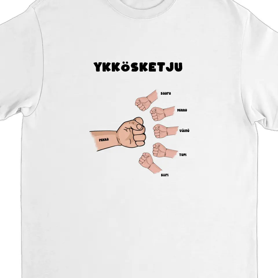 Hauska personoitu t-paita omalla tekstillä – täydellinen isänpäivälahja!