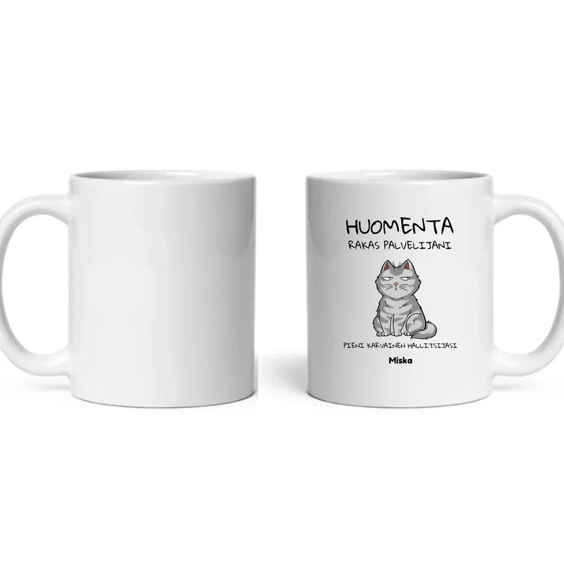 Personoitu kissamuki 'Huomenta rakas palvelijani' – 3 kokoa - Muokkis