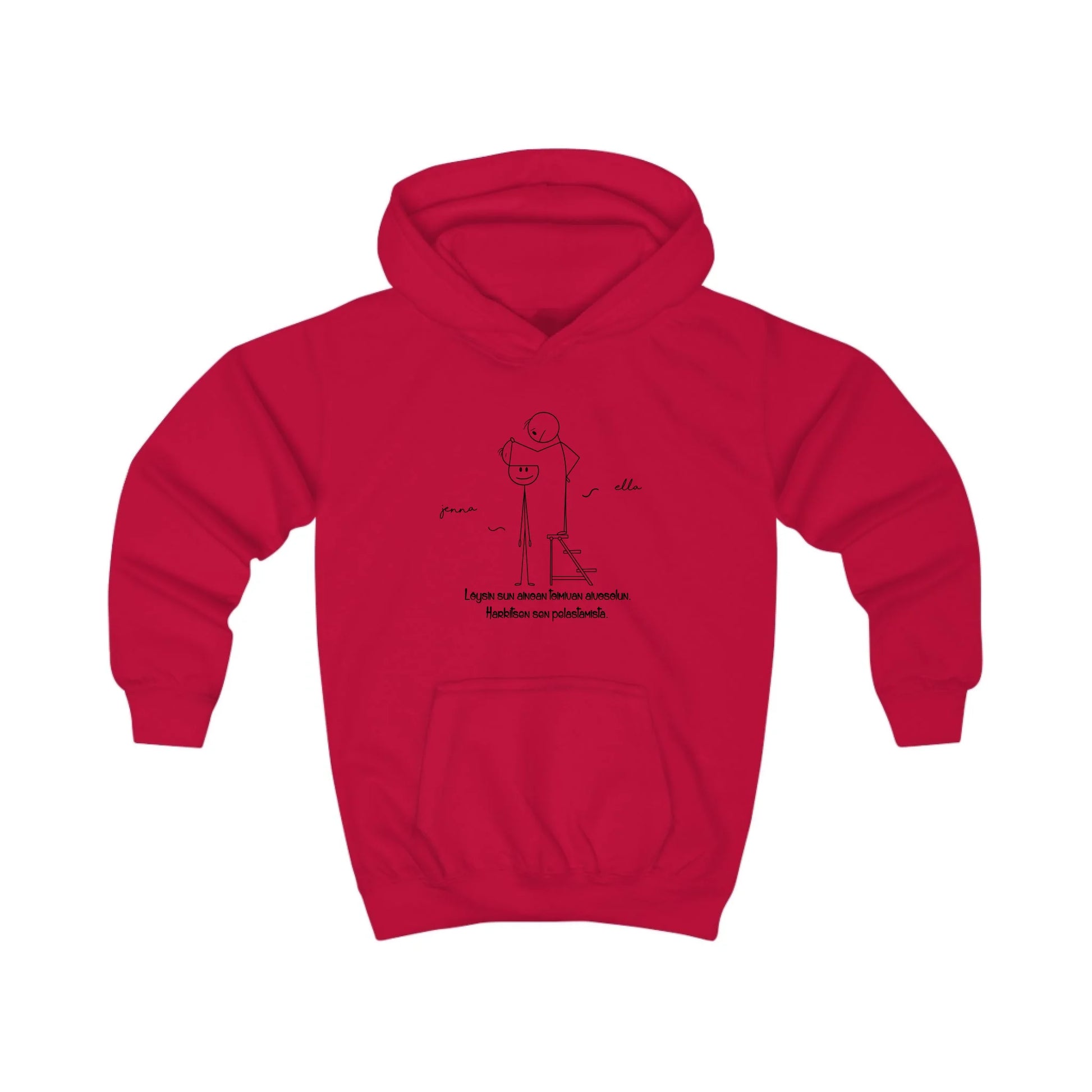 kids-hoodie-punainen