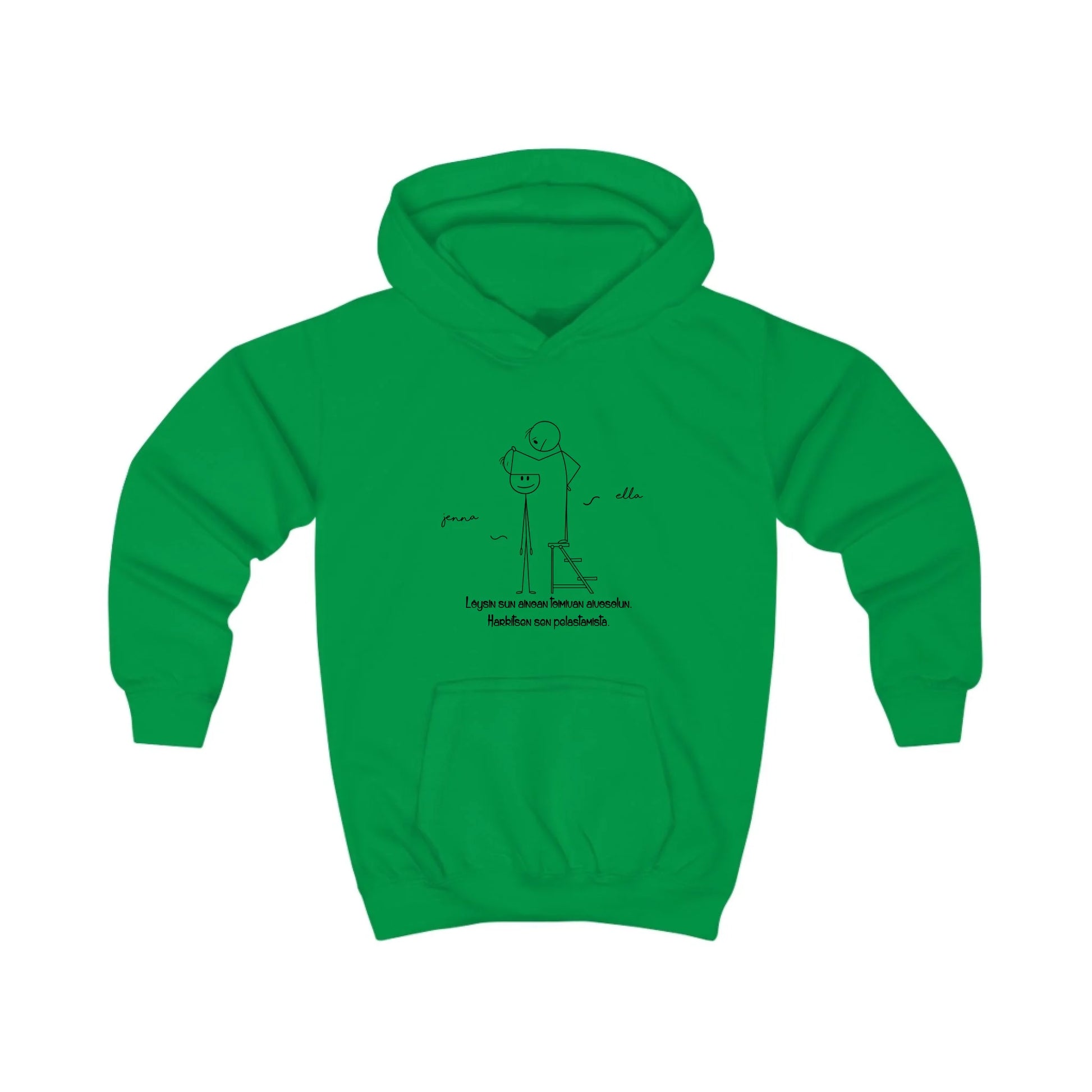 kids-hoodie-vihreä