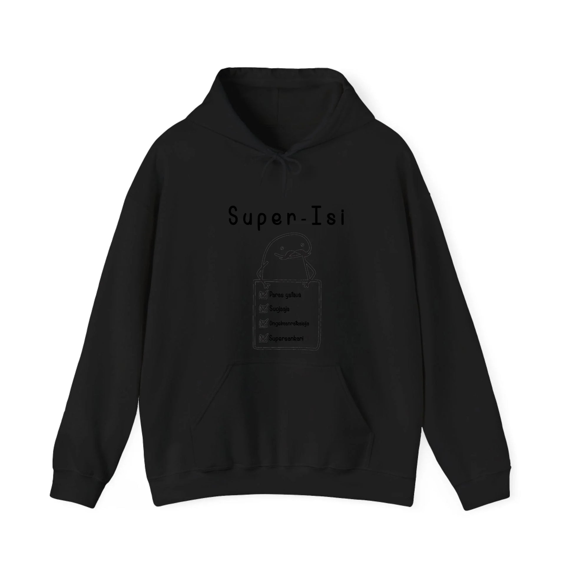 gildan-unisex-huppari-musta