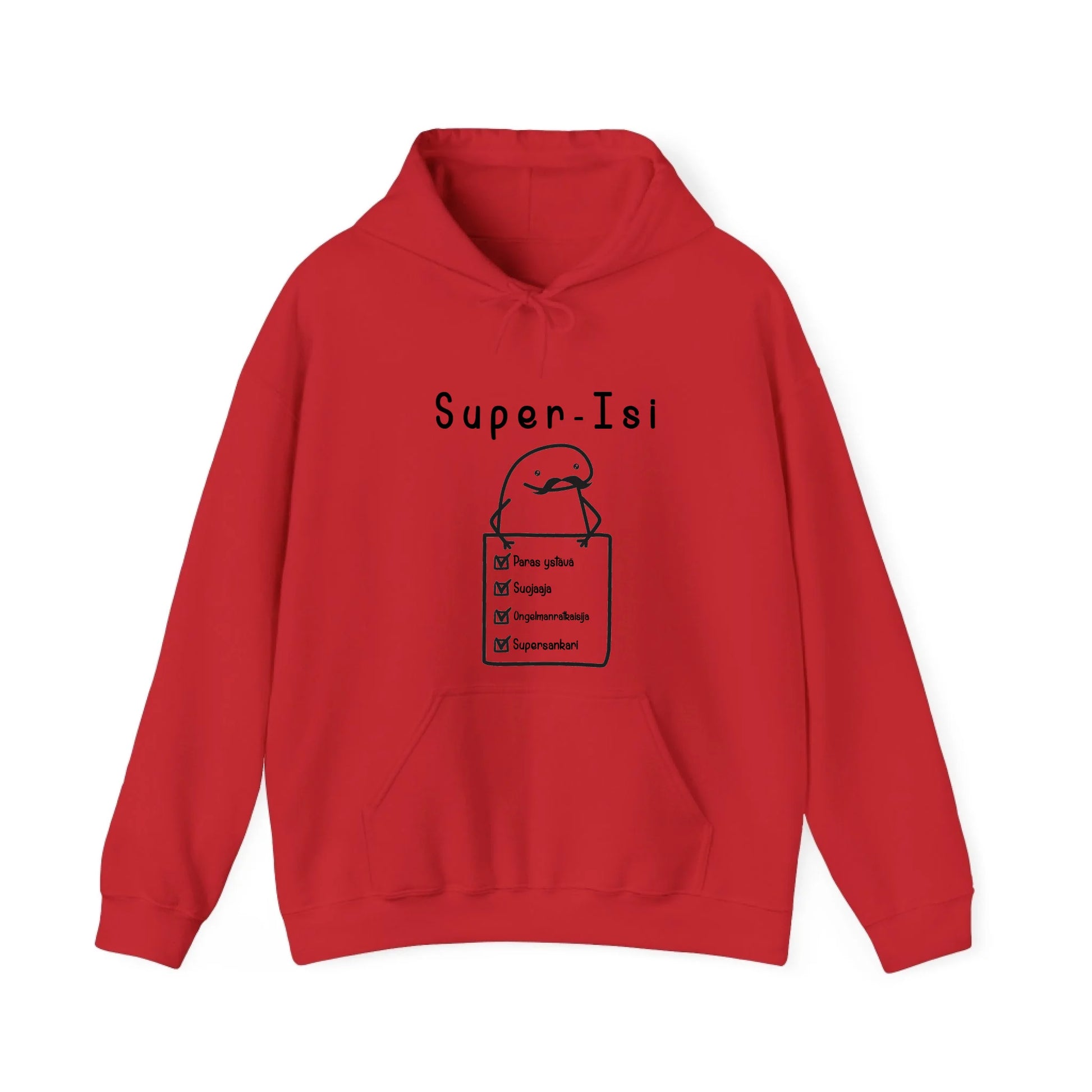 gildan-unisex-huppari-punainen