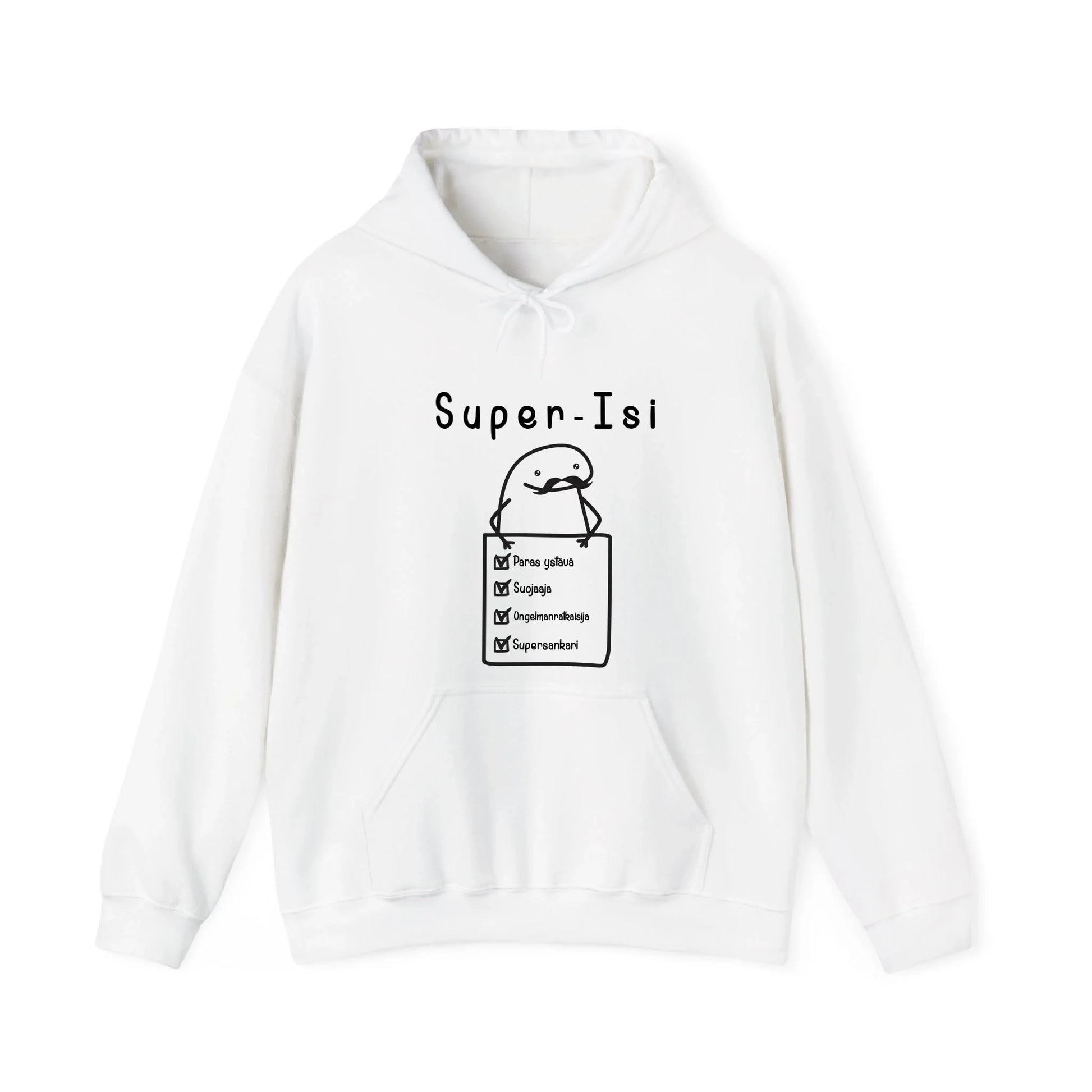 gildan-unisex-huppari-valkoinen