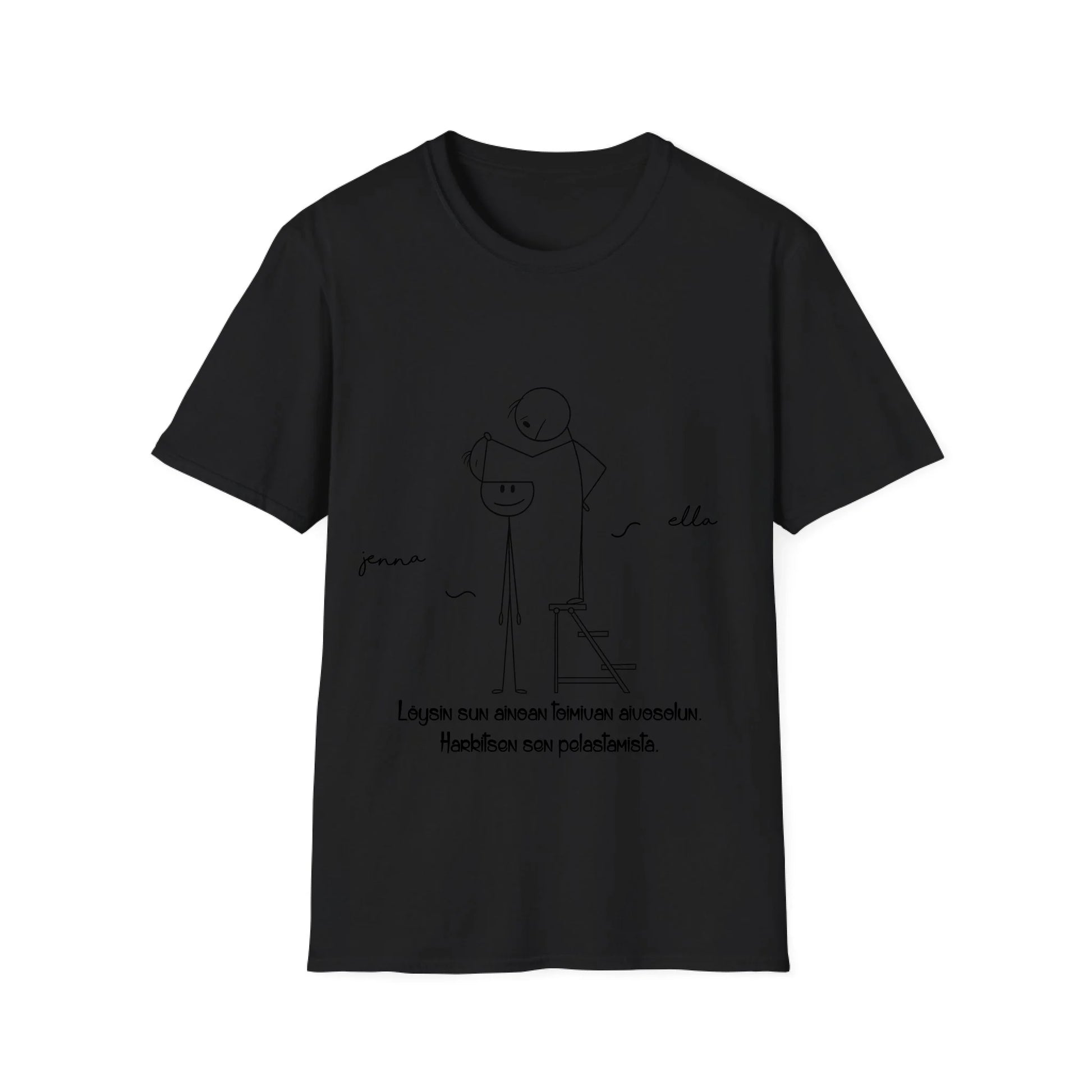 Unisex-Softstyle-T-Shirt-musta