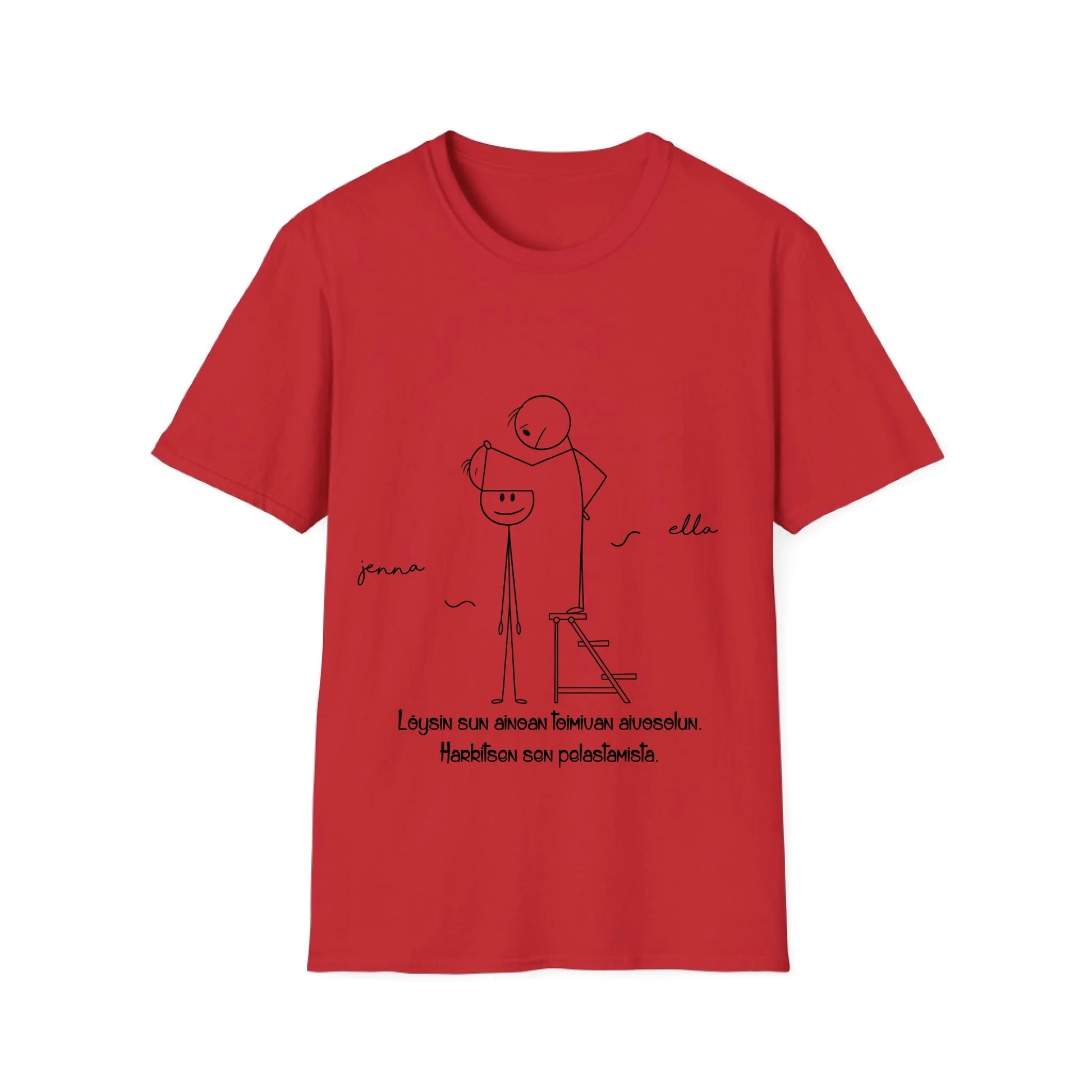 Unisex-Softstyle-T-Shirt-punainen