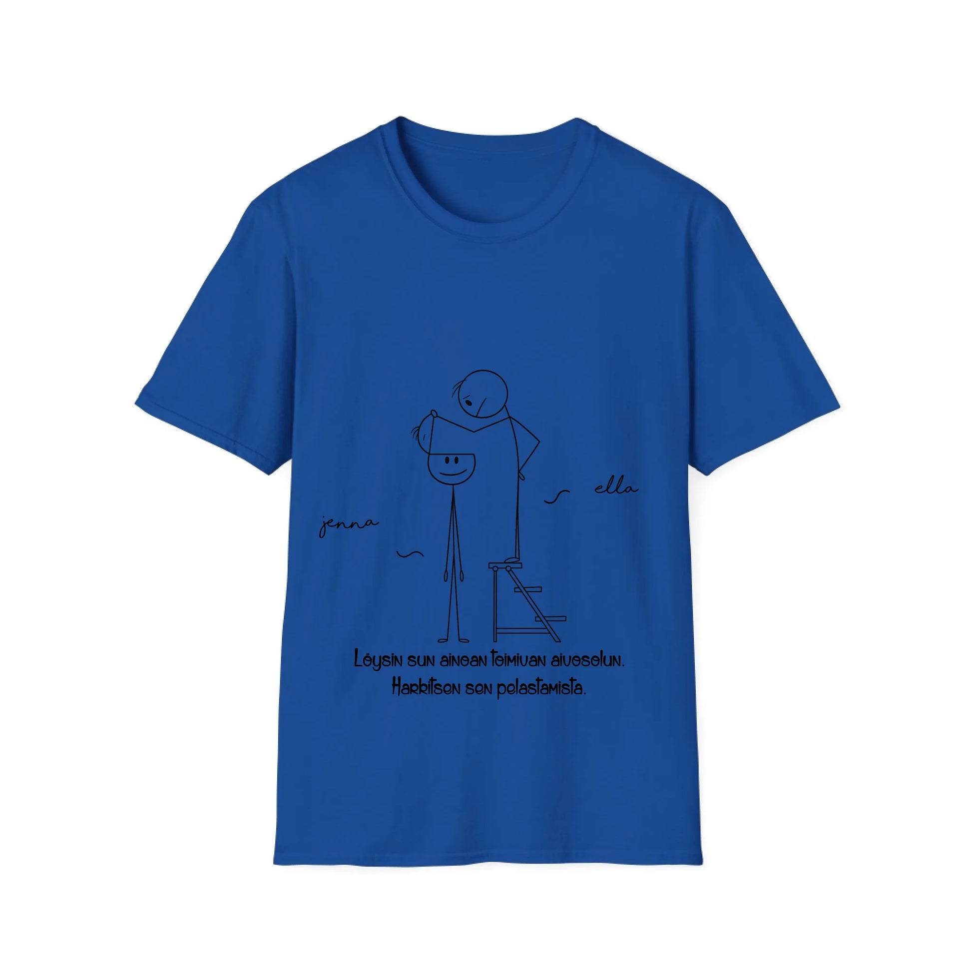 Unisex-Softstyle-T-Shirt-sininen