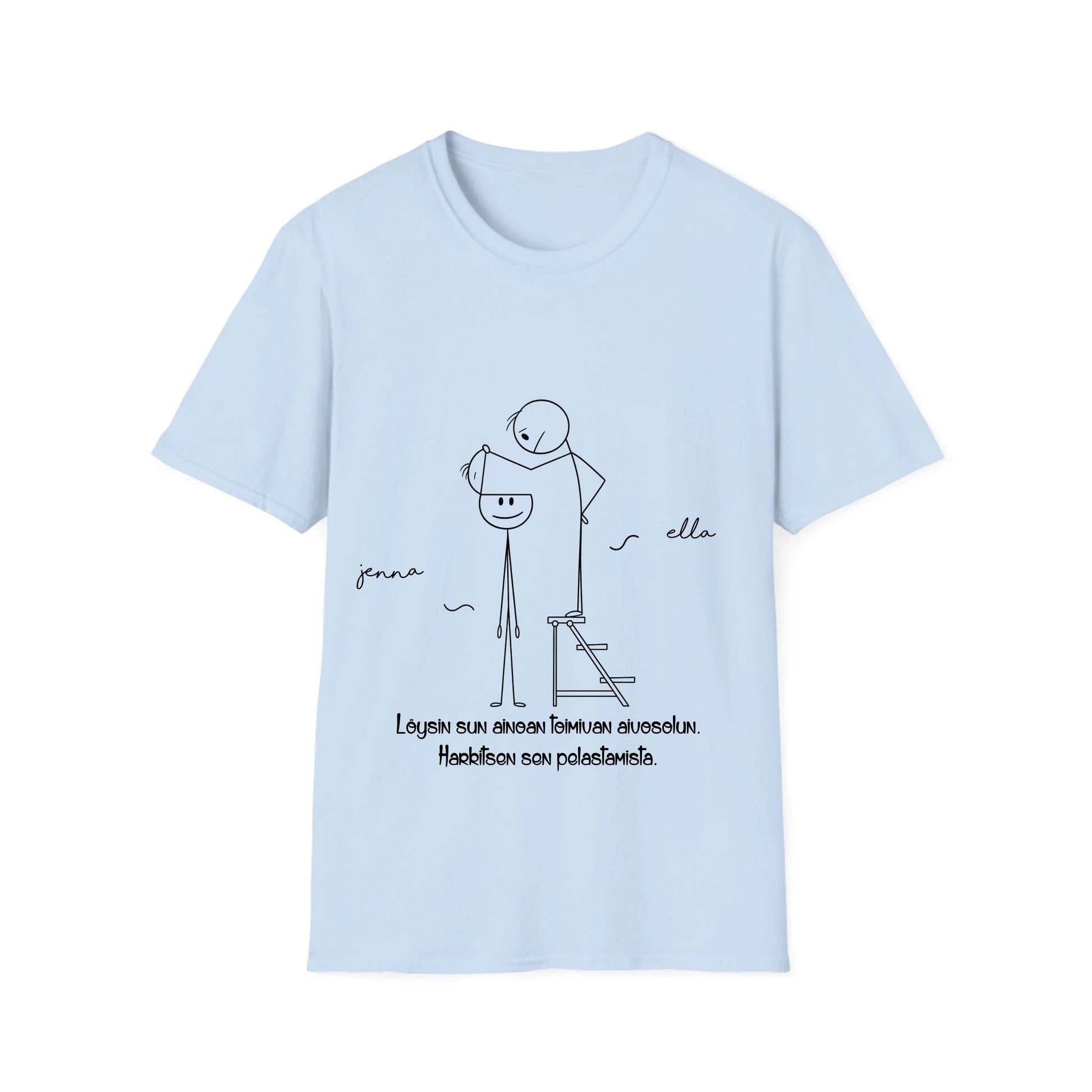 Unisex-Softstyle-T-Shirt-vaaleansininen