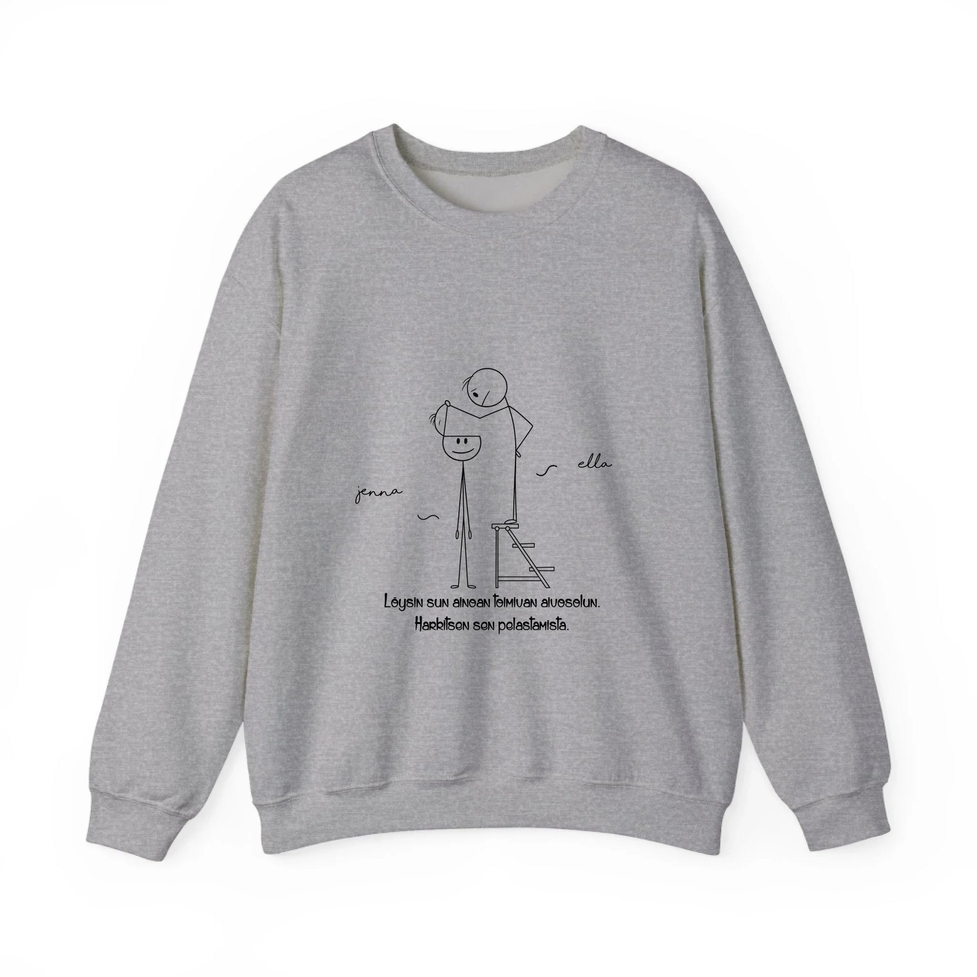 unisex-crewneck-harmaa