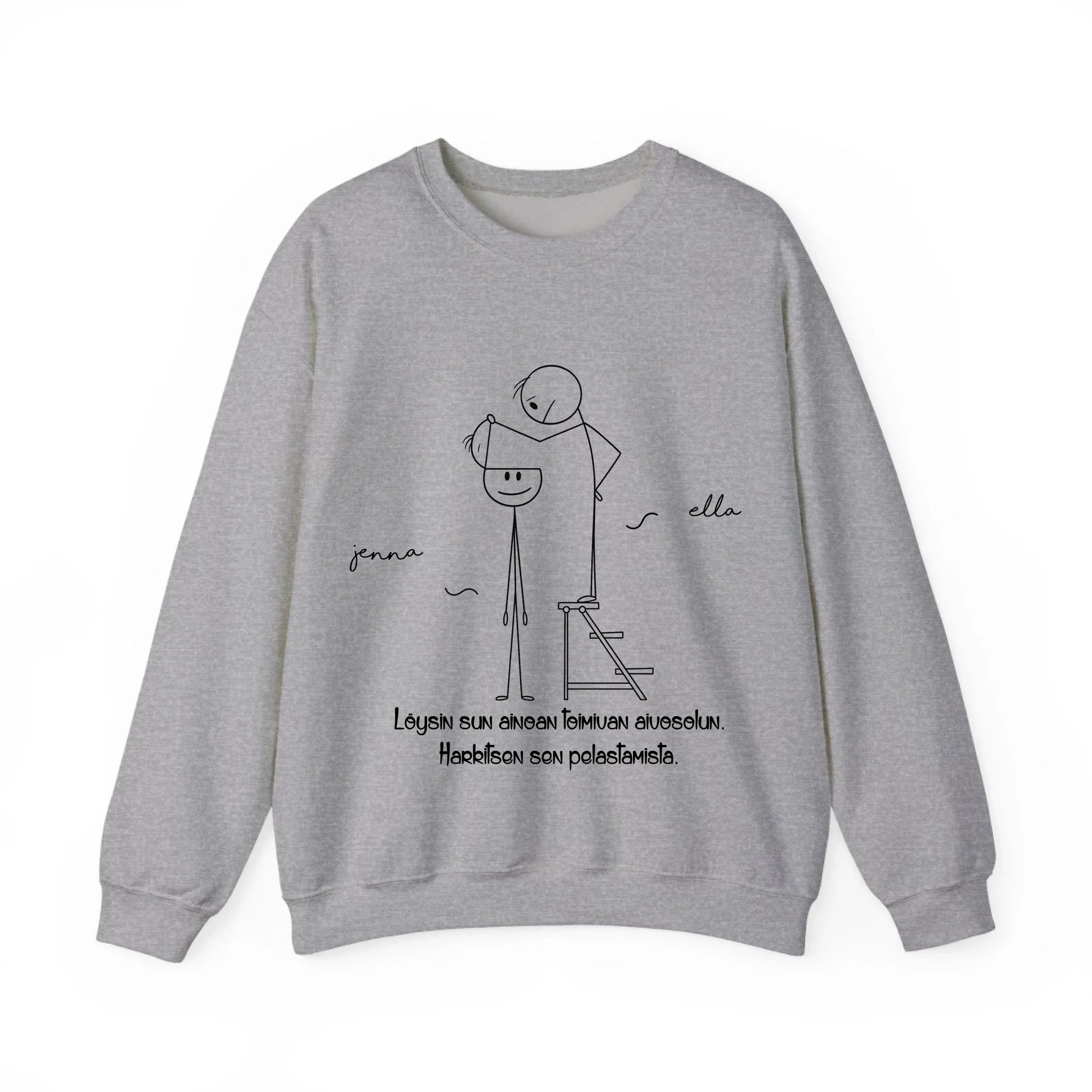 unisex-crewneck-harmaa