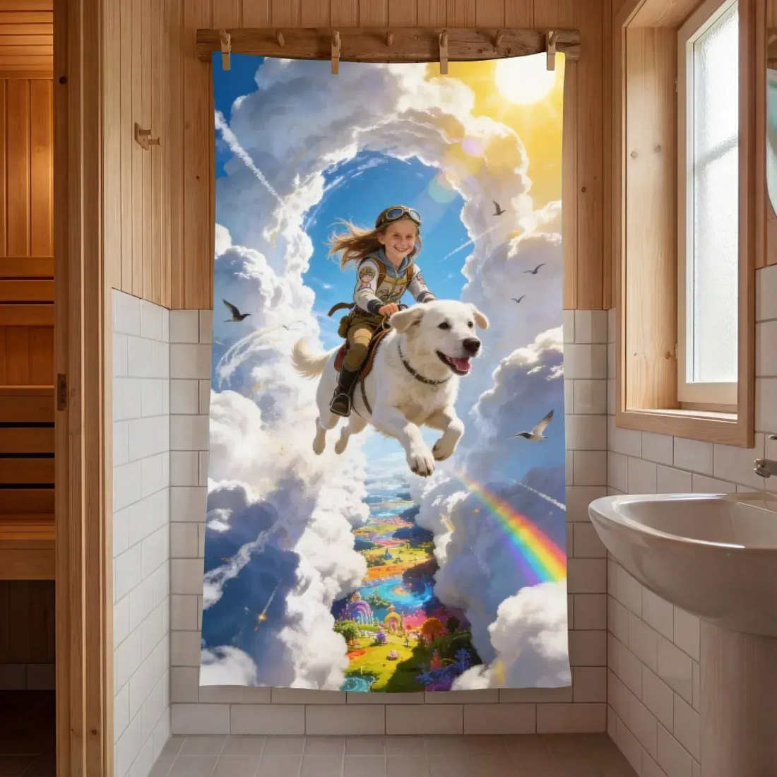 Pyyhe omalla kuvalla – Lapsi fantasiamaailmassa - Muokkis